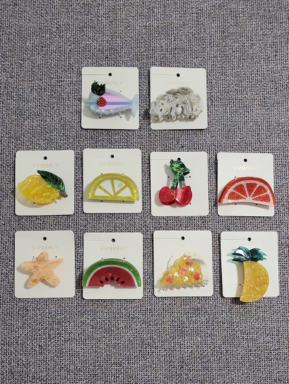 EMBERLY Acrylic Hair Claw Clip (Pick One)